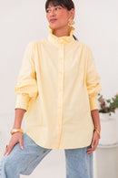 LÉONIE Yellow - Victorian Collar Shirt