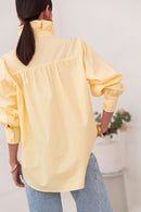LÉONIE Yellow - Victorian Collar Shirt