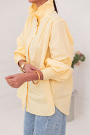 LÉONIE Yellow - Victorian Collar Shirt