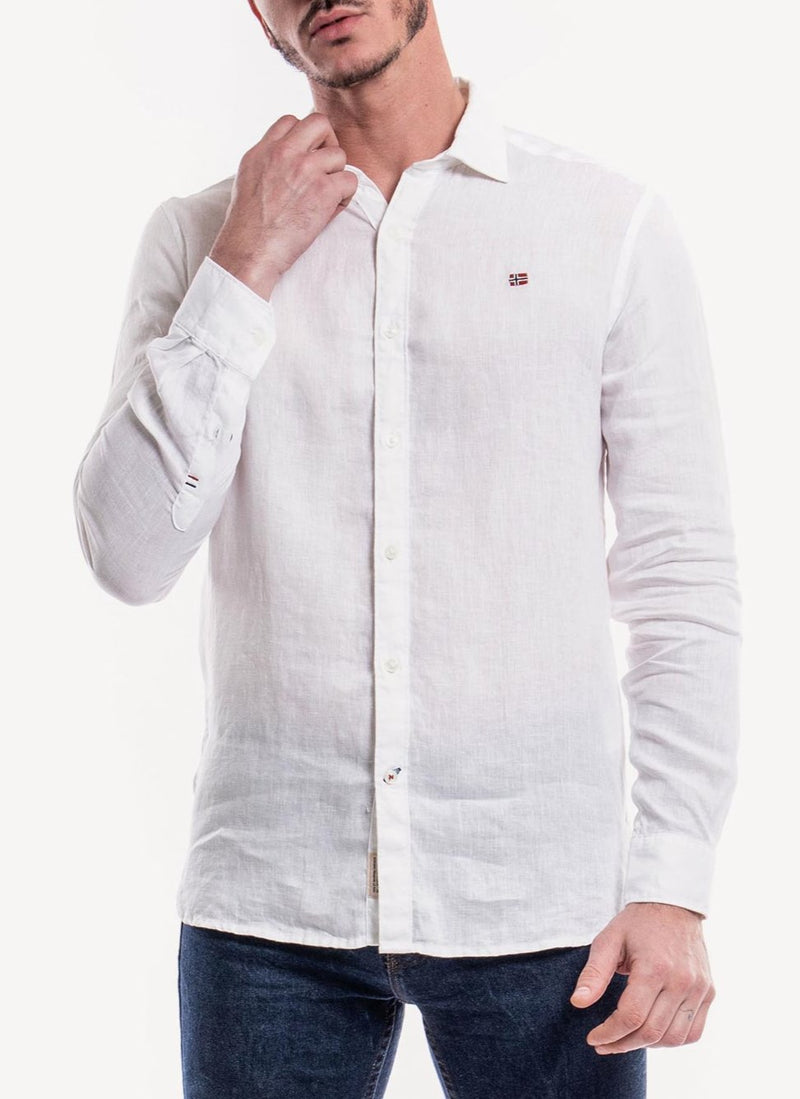 Napapijri - Chemise Gervas 2 - Bright White - Homme