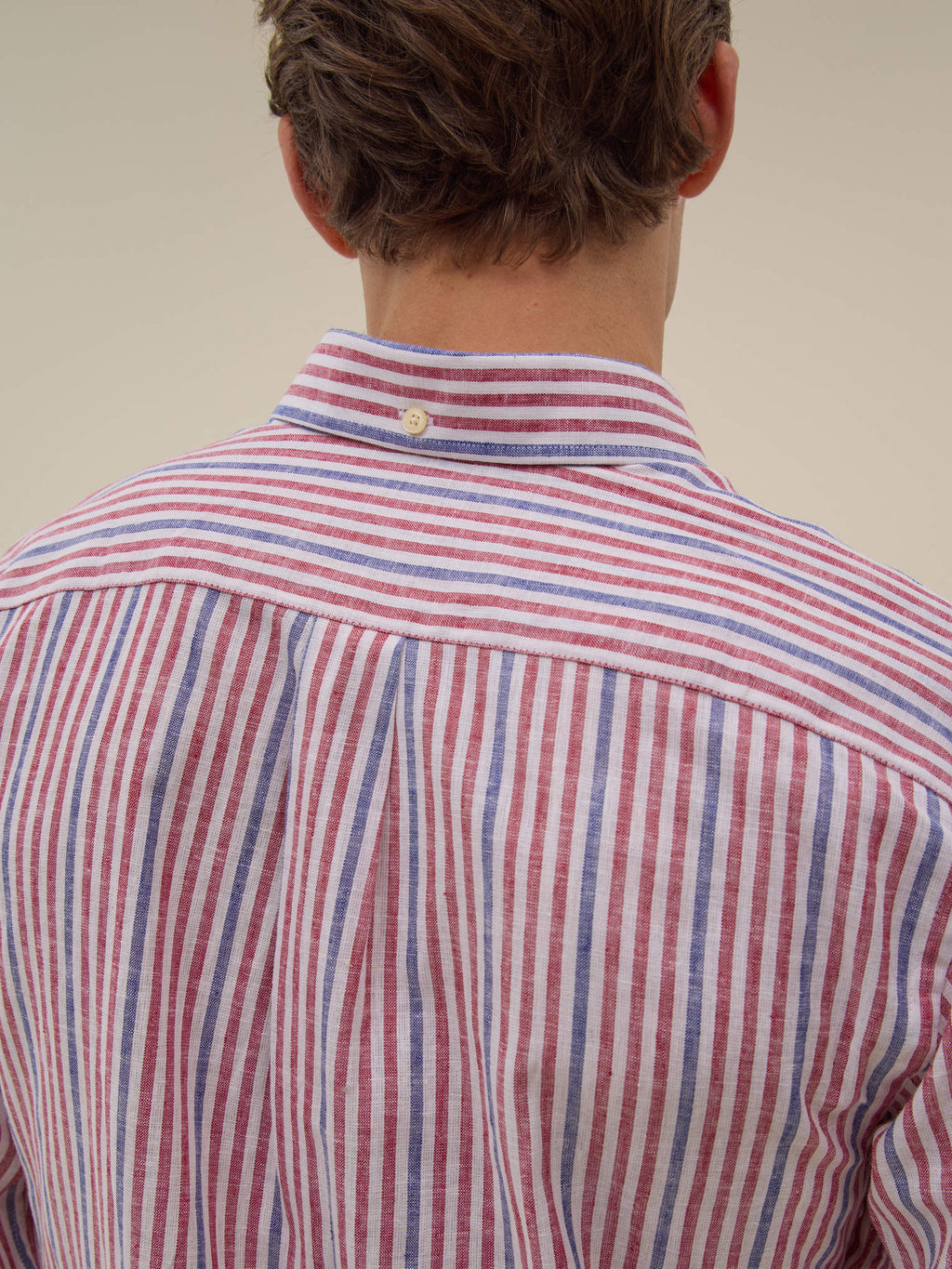 Camisa Ava - Rayas Rojas Y Azules - Hombre