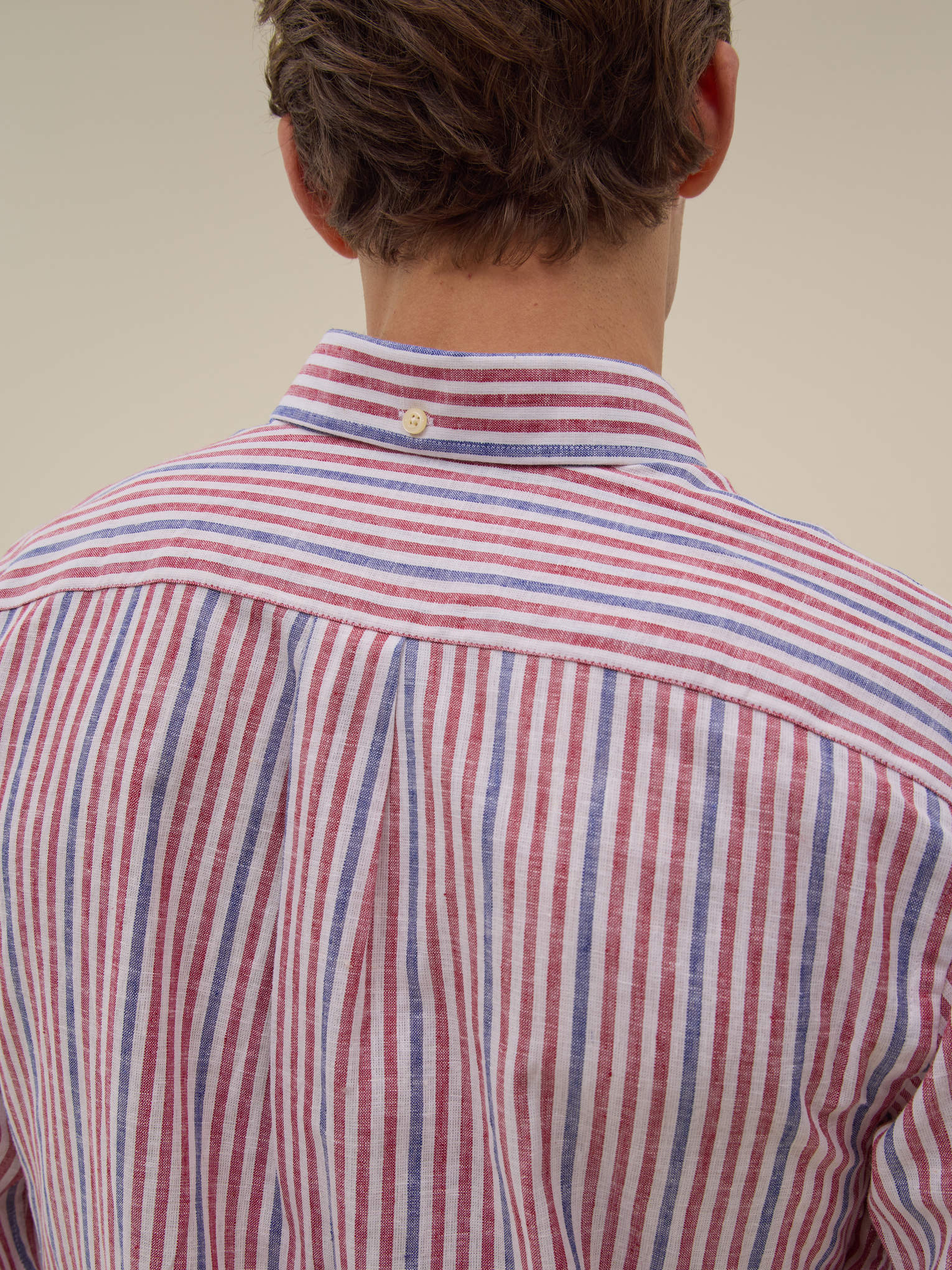 Camisa Ava - Rayas Rojas Y Azules - Hombre
