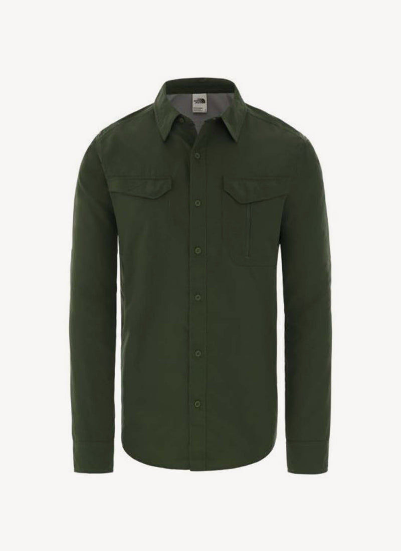 The North Face - Chemise Ml/S Sequoia - Vert - Homme