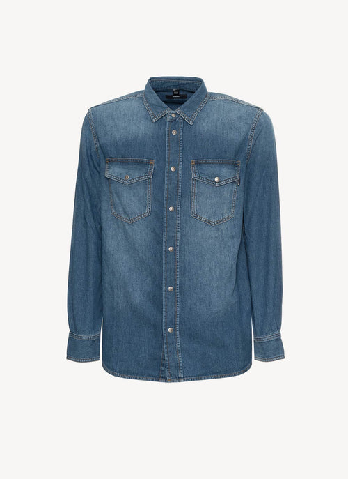 Diesel - Chemise Rooke - Bleu Denim - Homme