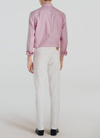 Fursac - Chemise À Rayures En Coton - Rose - Homme