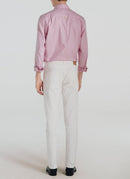 Fursac - Chemise À Rayures En Coton - Rose - Homme