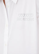 Moschino - Chemise Sans Manches A Strass - Optical White - Femme