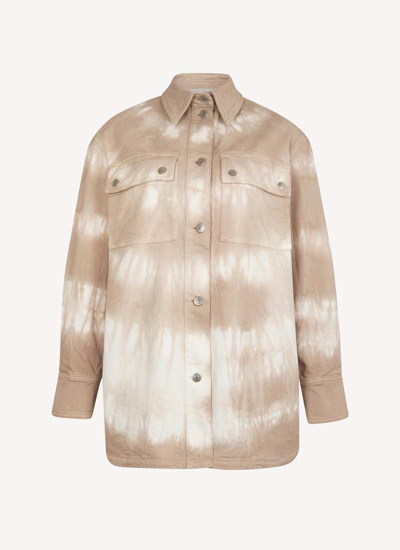 Stella Mccartney - Chemise Tie-Dye Bamboo Safari - Beige - Femme