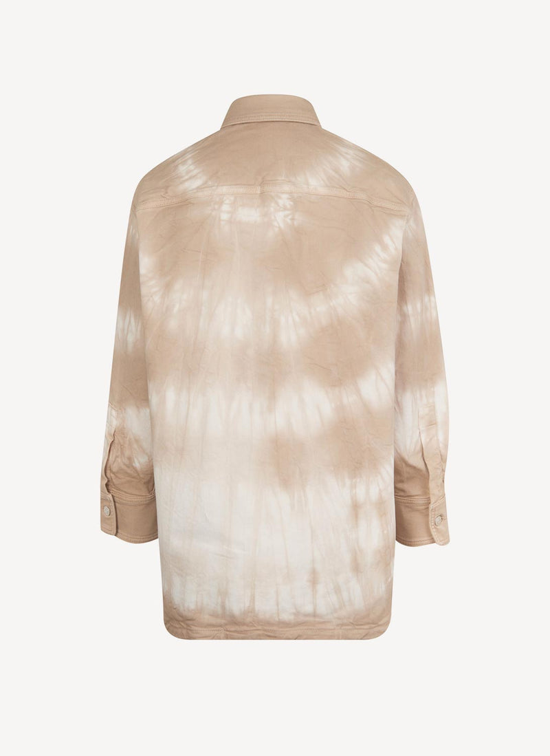 Stella Mccartney - Chemise Tie-Dye Bamboo Safari - Beige - Femme