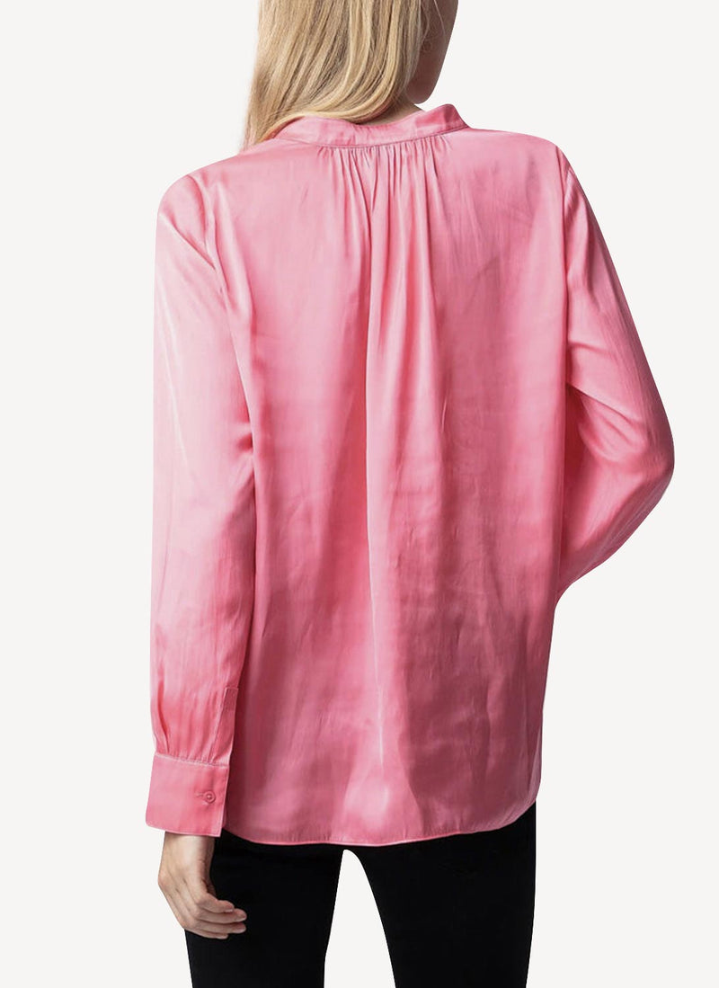 Zadig & Voltaire - Chemise Tink Satin - Vieux Rose - Femme