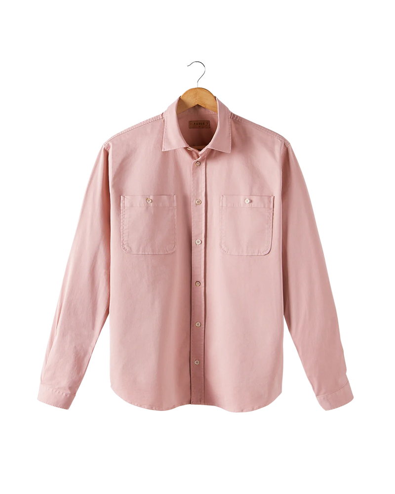 chemise en twill rose - packshot