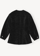 Ganni - Blazer En Chenille - Noir - Femme