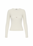 Top Cherry On Embroidered Sweater