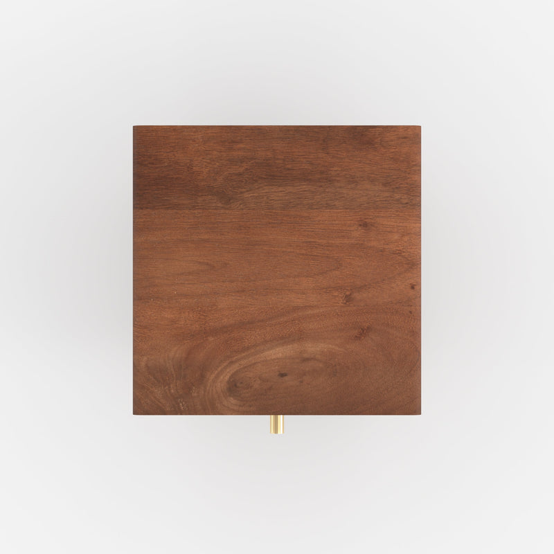 Table de chevet Oréa en bois de manguier