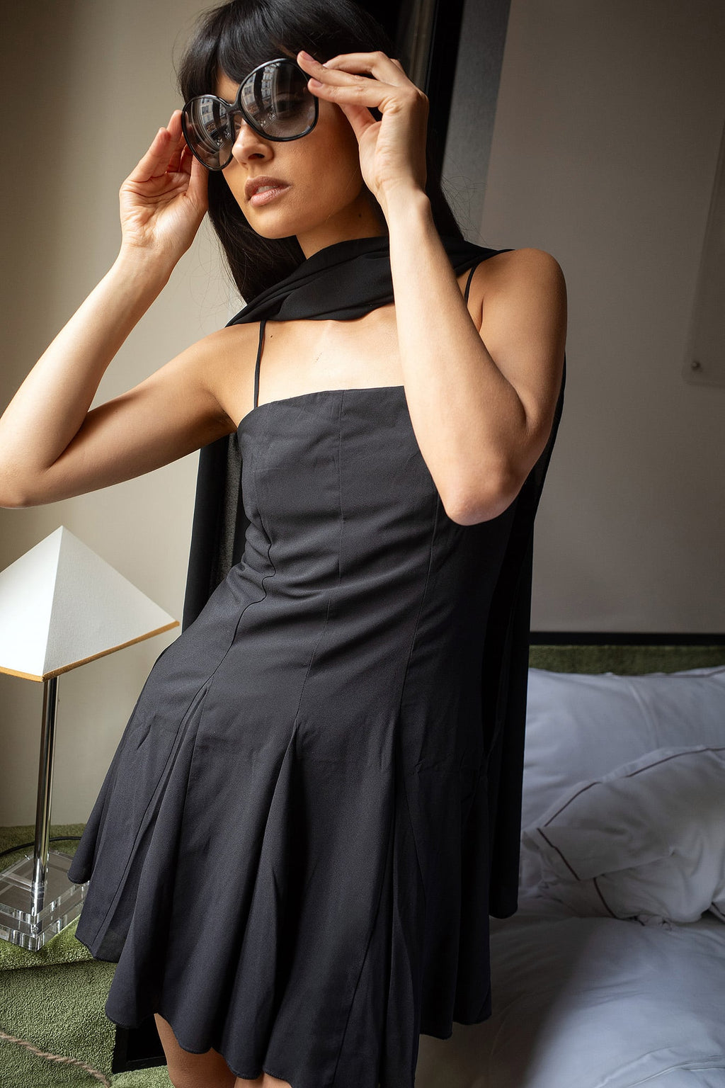 Robe Chiffon Scarf Mini - Noir