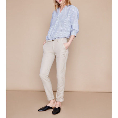 Pantalon Chino Pam Linen - Cream