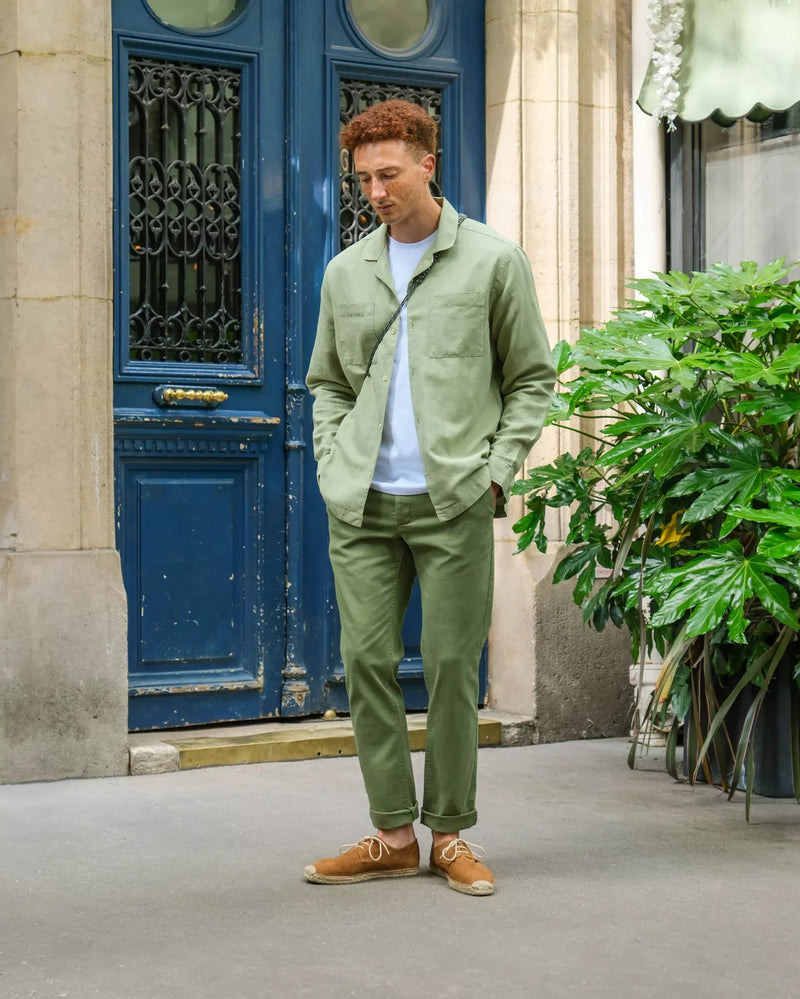 chino vert croco - look