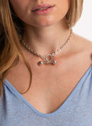 Saskia Diez - Choker Barbelle - Silver - Femme