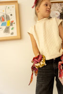 Chouchou Foulard Mano "Damier" - Tobacco