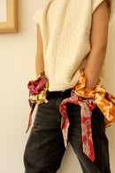 Chouchou Foulard Mano "Flora Bold" - Orange