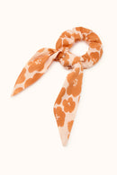 Chouchou Foulard Mano "Flora Bold" - Orange
