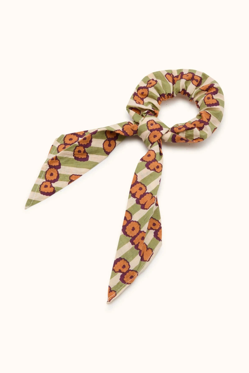 Chouchou Foulard Mano "Pop Corn" - Olive