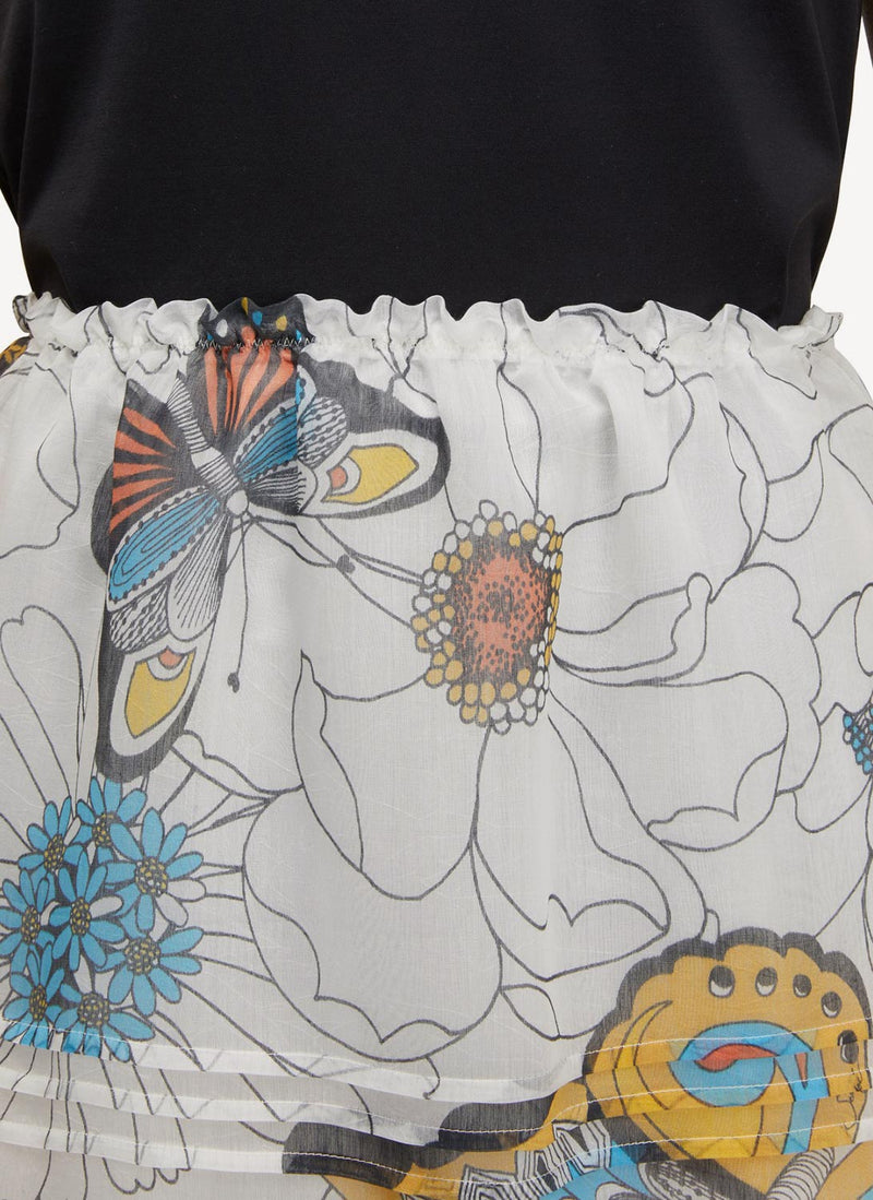 See By Chloe - Midi Skirt With Ruffles - Blanc - Woman