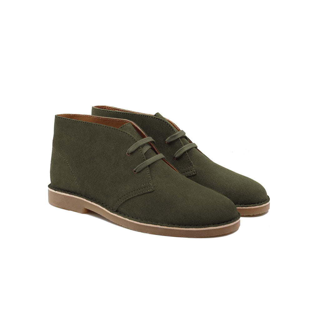 Chukka Boots Cuir Daim Kaki - Homme