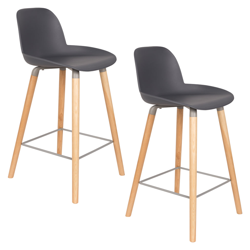 Albert Kuip 65 Cm - Bar & Counter Stool - Polypropylene Plastic - Dark Gray