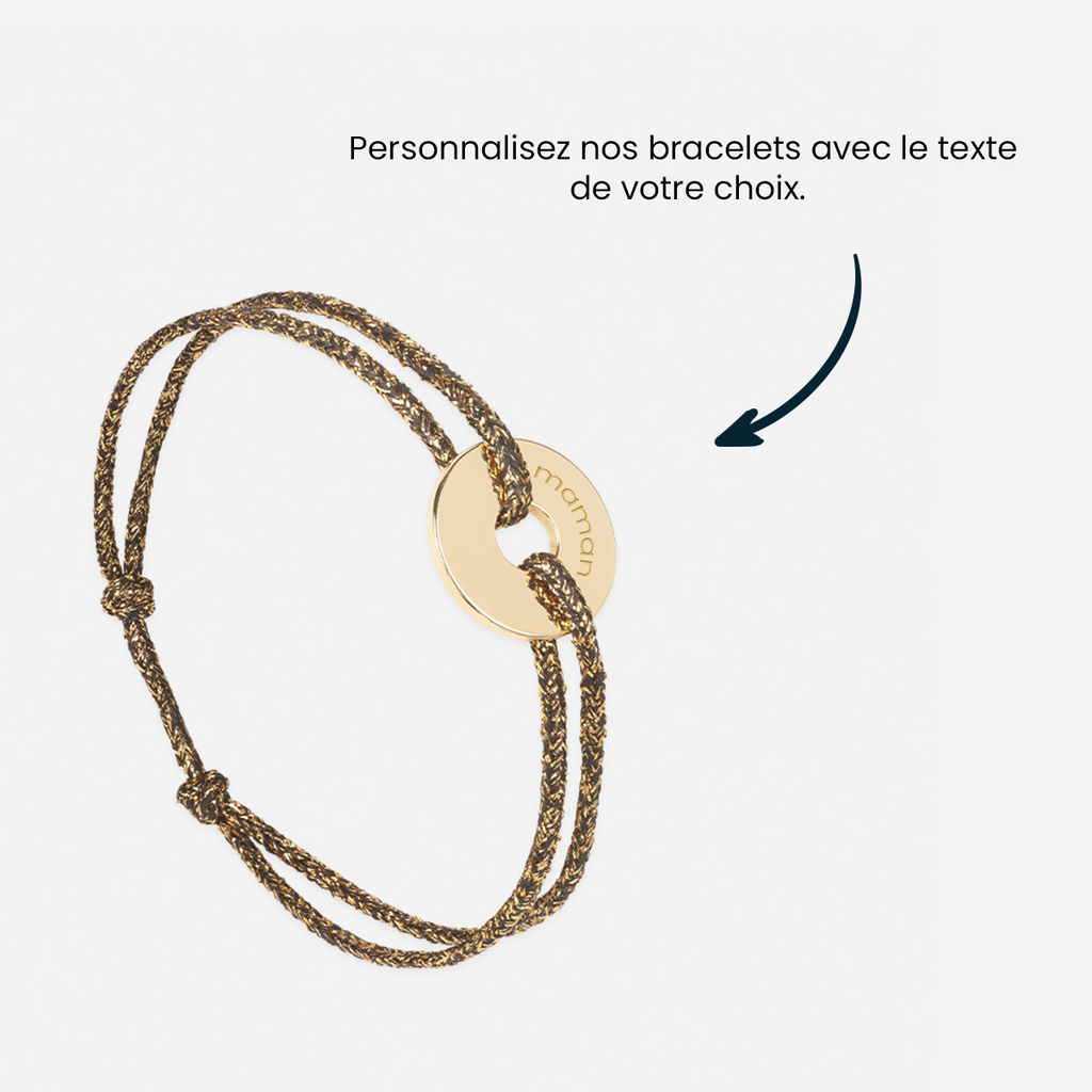 Bracelet Scaph - Or Pailleté