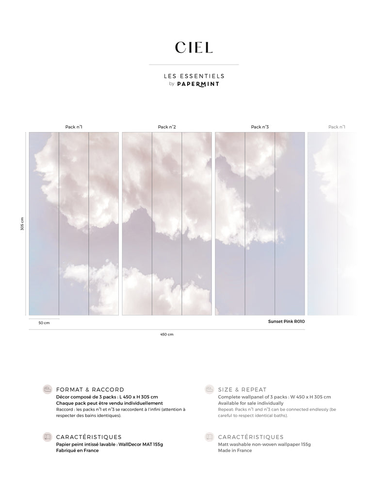 Sky Mural - Sunset Pink