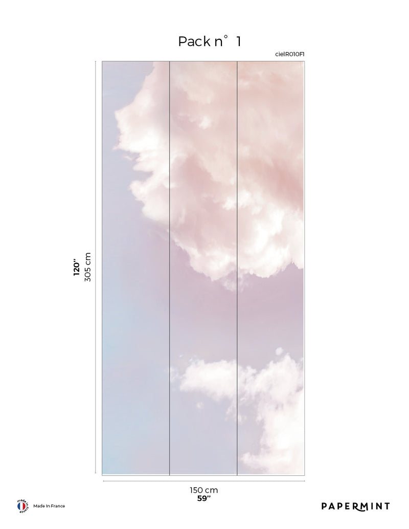 Sky Mural - Sunset Pink