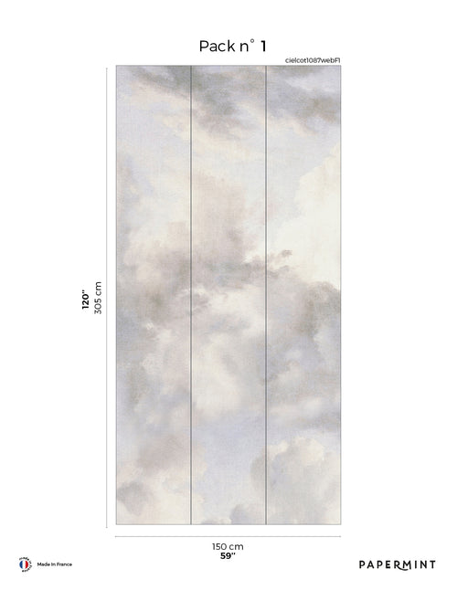 Fresque Ciel de Coton - Flanelle