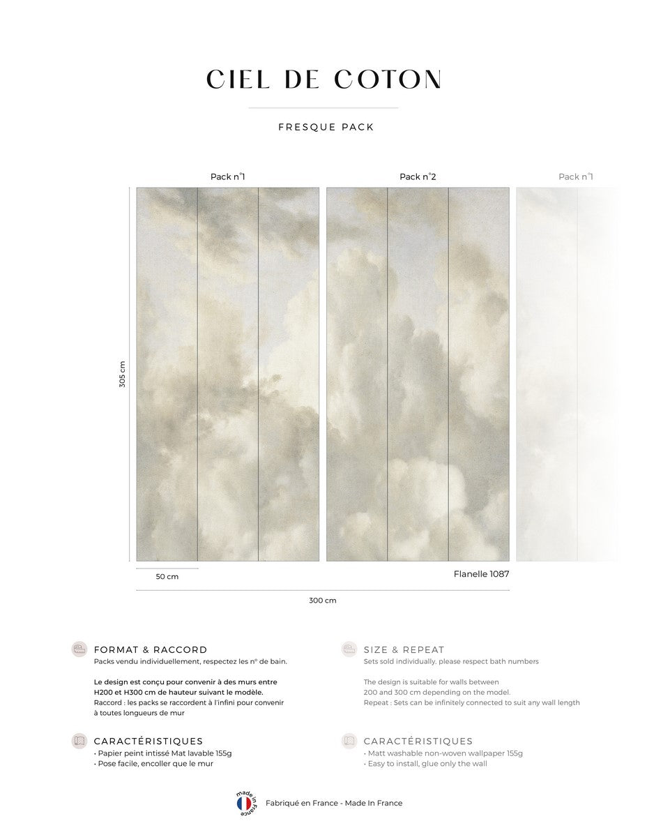 Cotton Sky Fresco - Flannel