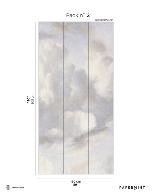 Fresque Ciel de Coton - Flanelle