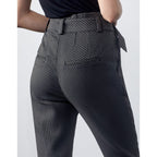 Cigarette Highwaist Cropped Ava Fancy - Black Diamond - Women