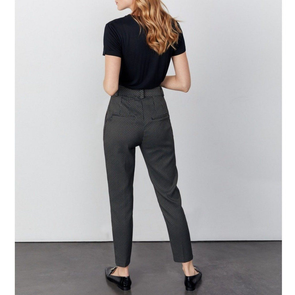Cigarette Highwaist Cropped Ava Fancy - Black Diamond - Women