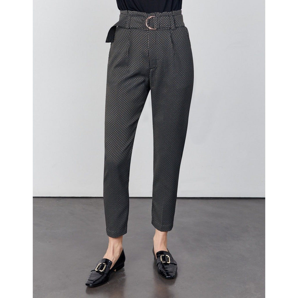 Cigarette Highwaist Cropped Ava Fancy - Black Diamond - Women
