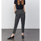 Cigarette Highwaist Cropped Ava Fancy - Black Diamond - Women