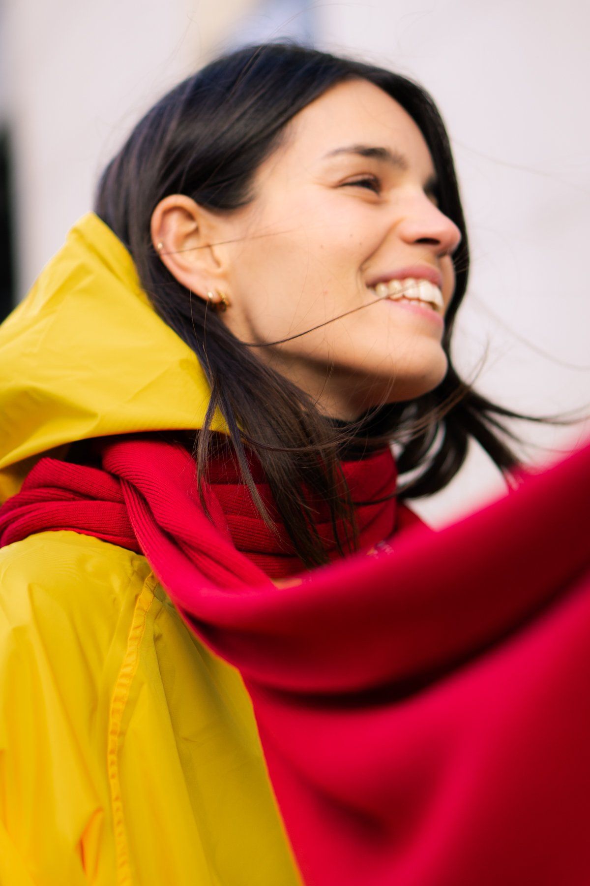 Chubasquero Cortavientos - Amarillo - Mujer