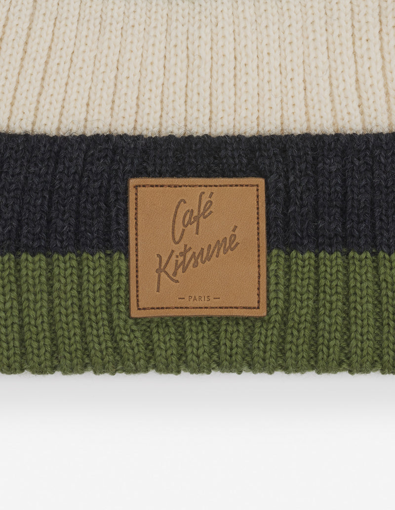 Café Kitsuné Striped Beanie