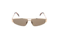 Luxury Eyewear – Okulary przeciwsłoneczne - Celine, okulary przeciwsłoneczne w złotej oprawce z brązowymi szkłami, widok z przodu