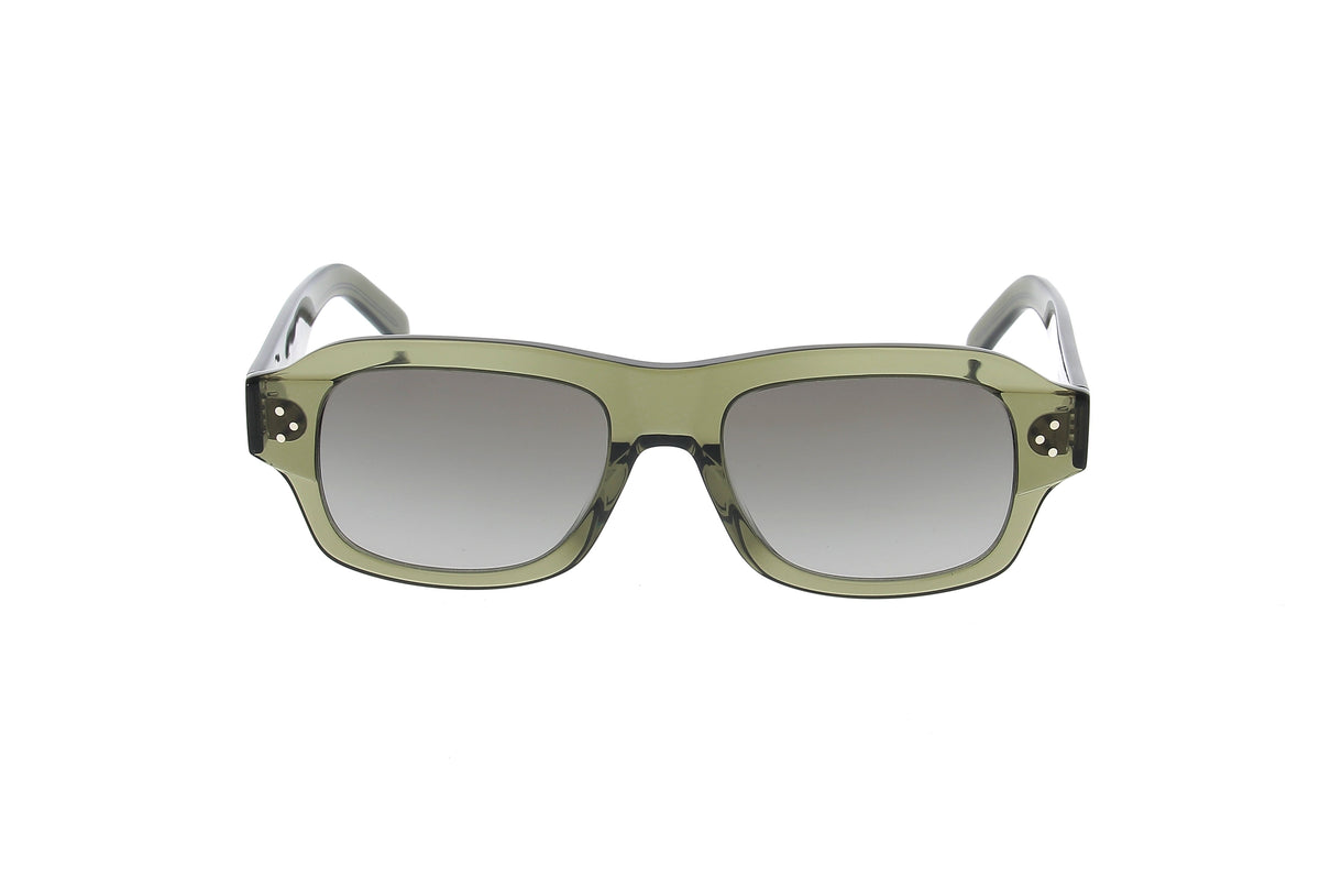 Luxury Eyewear – Occhiali Da Sole - Celine, occhiali da sole rettangolari verde kaki con lenti colorate grigie