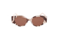 Luxury Eyewear – Sonnenbrille - Celine, braun-beige Sonnenbrille, Fassung mit Zebramuster, Vorderansicht