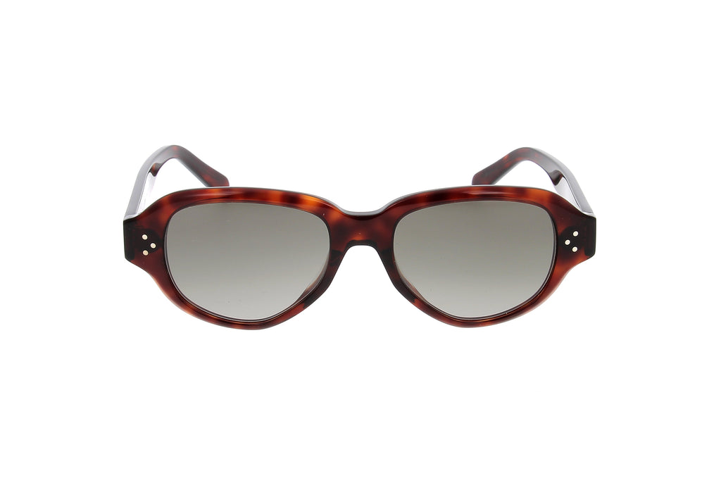 Luxury Eyewear – Okulary przeciwsłoneczne - Celine, brązowo-czarne okulary przeciwsłoneczne, szare szkła, widok z przodu