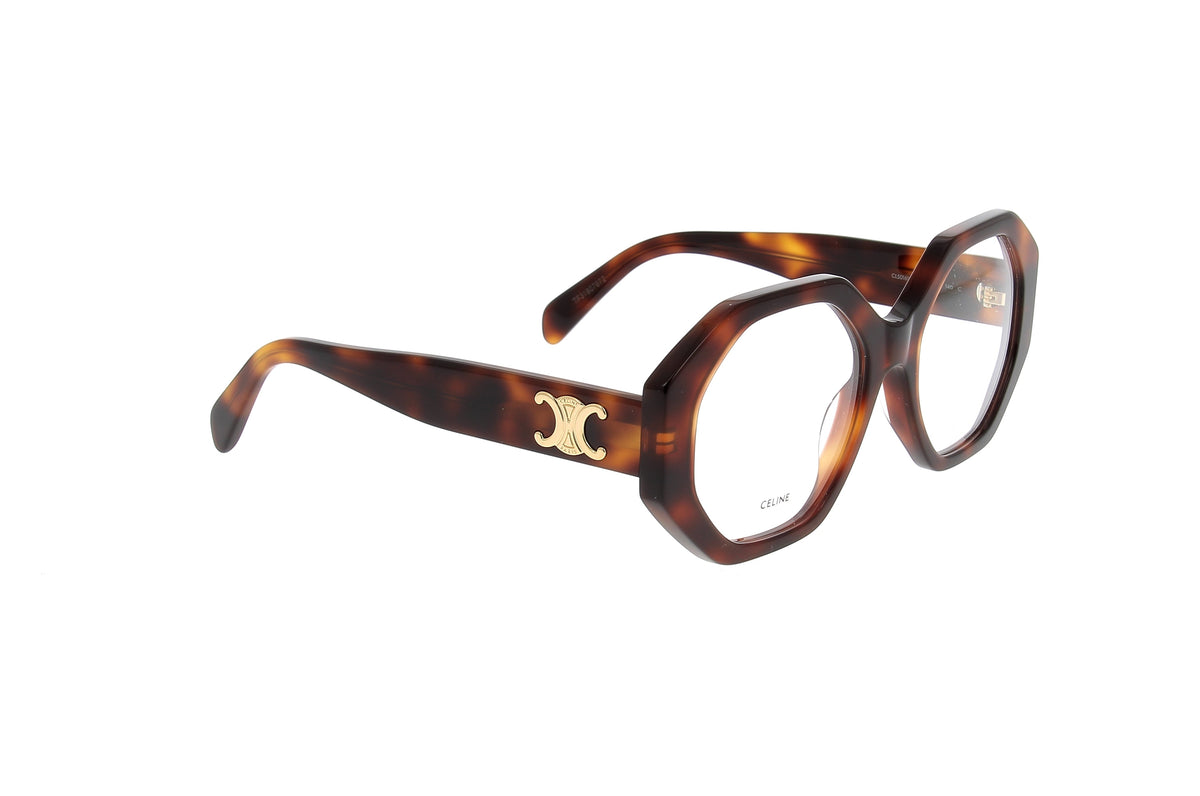 Luxury Eyewear – Occhiali Da Sole - Celine, occhiali da vista marroni tartarugati, montatura spessa, aste con logo dorato