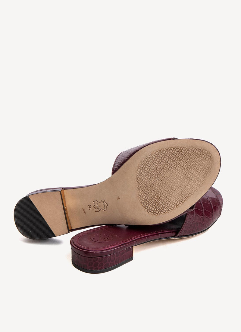 Tory Burch - Mules Martine - Claret - Femme