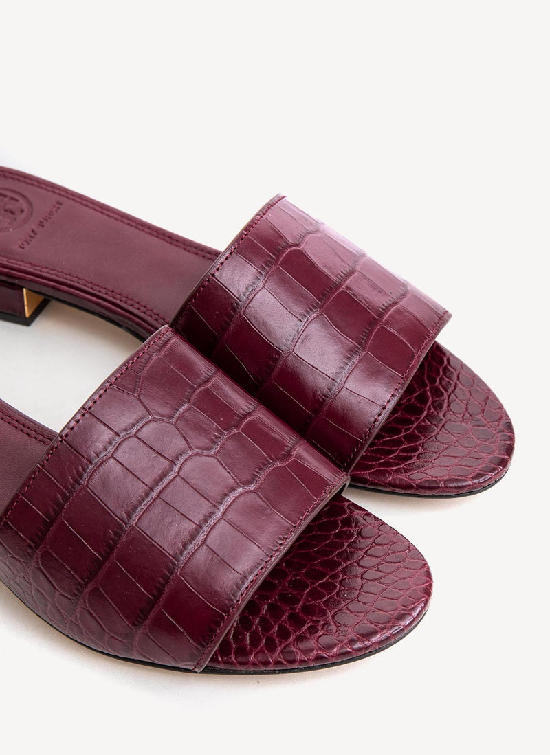 Tory Burch - Mules Martine - Claret - Femme