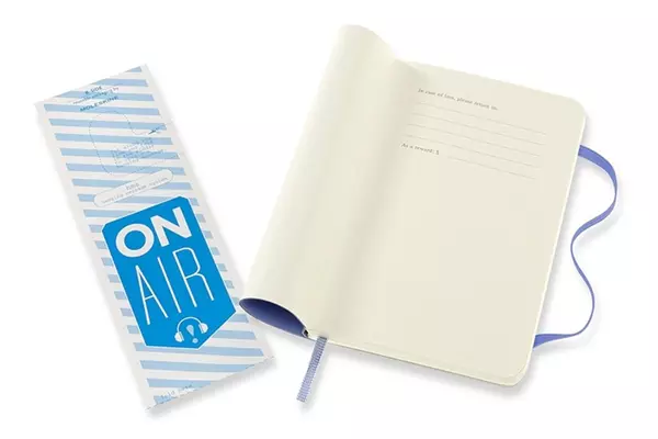 Carnet Classique Pocket 9X14 - Pages Blanches - Bleu Hortensia