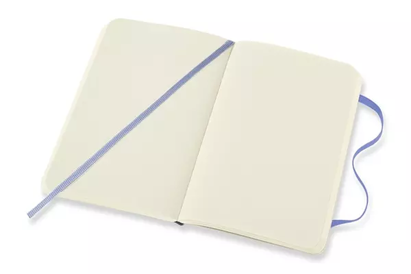 Carnet Classique Pocket 9X14 - Pages Blanches - Bleu Hortensia